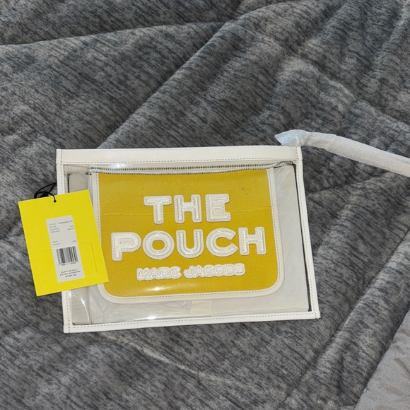 Marc Jacobs Handbags - Marc Jacobs Yellow and White Pouch